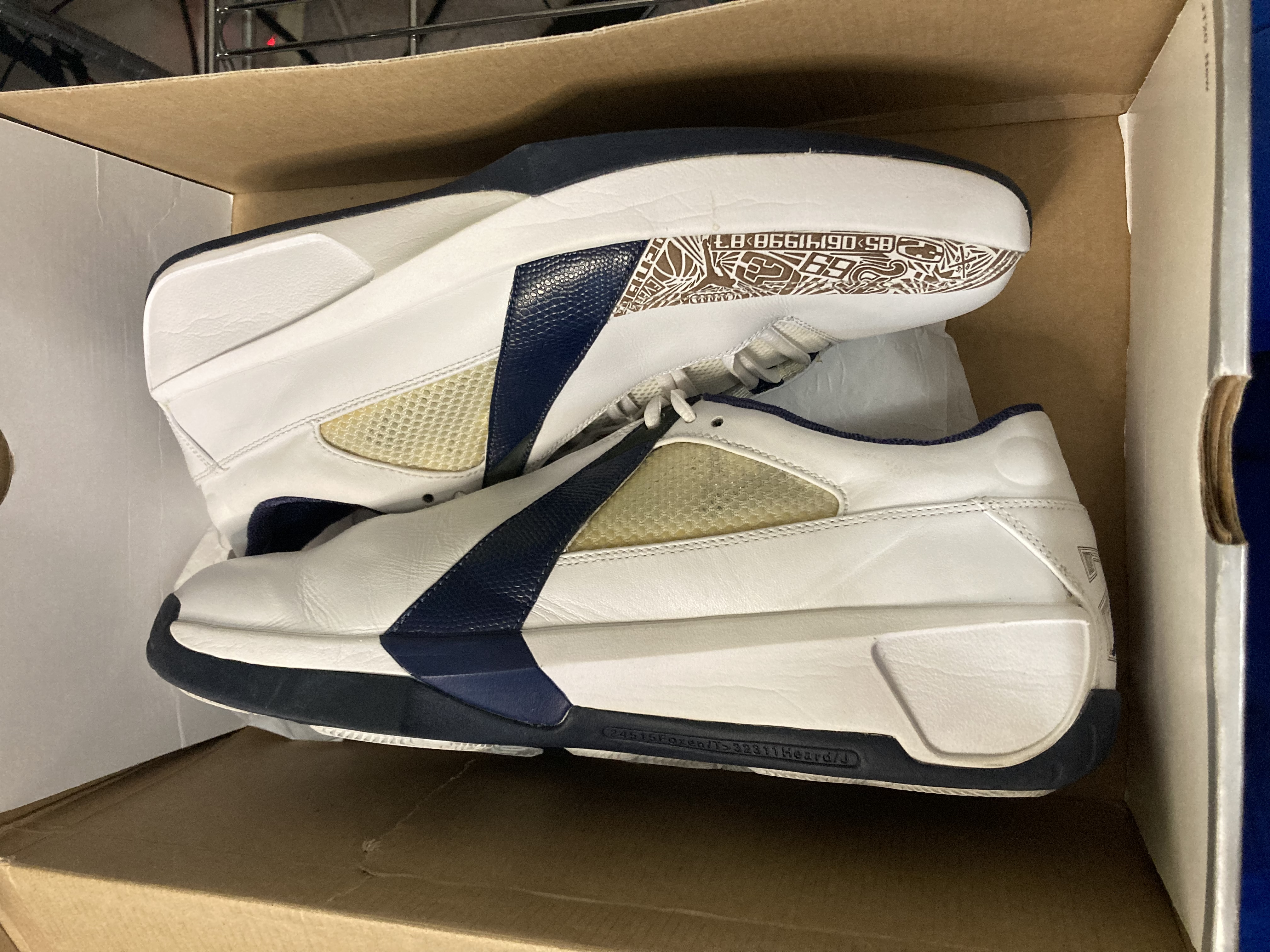 Air Jordan 20 Low “White/Midnight Navy” Sz 12