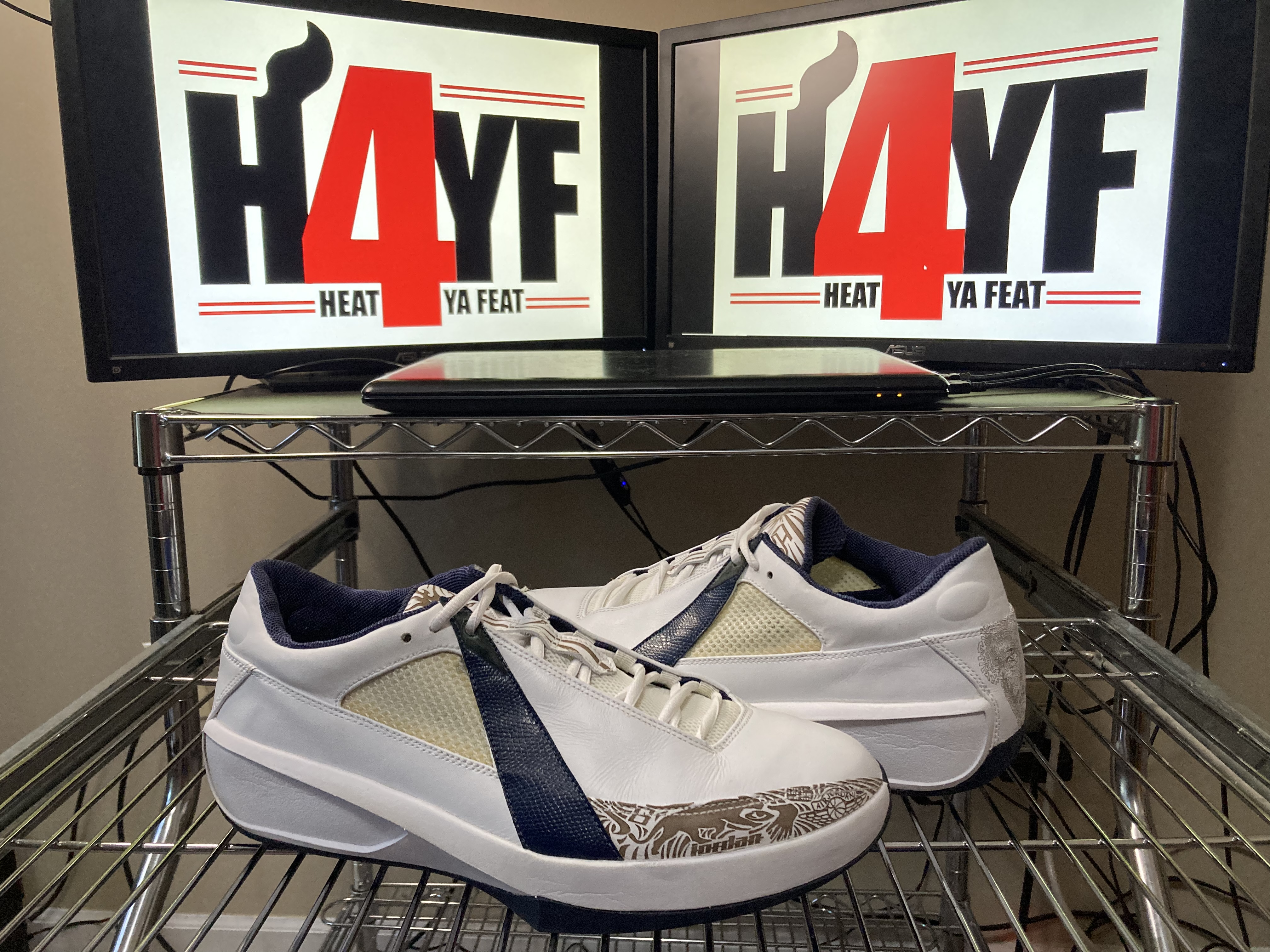 Air Jordan 20 Low “White/Midnight Navy” Sz 12