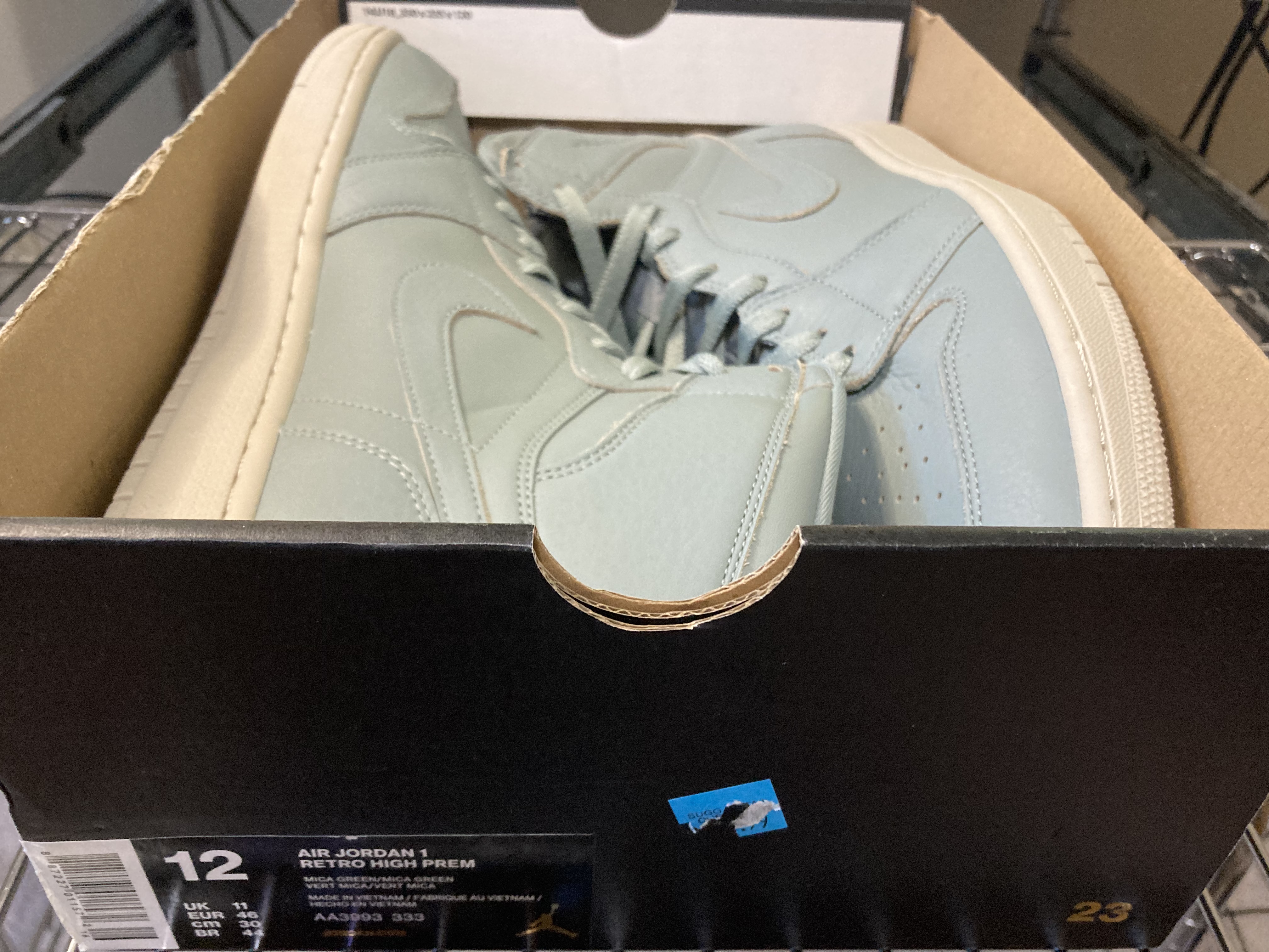 Air Jordan 1 Retro High Premium "Micah Green" Sz 12