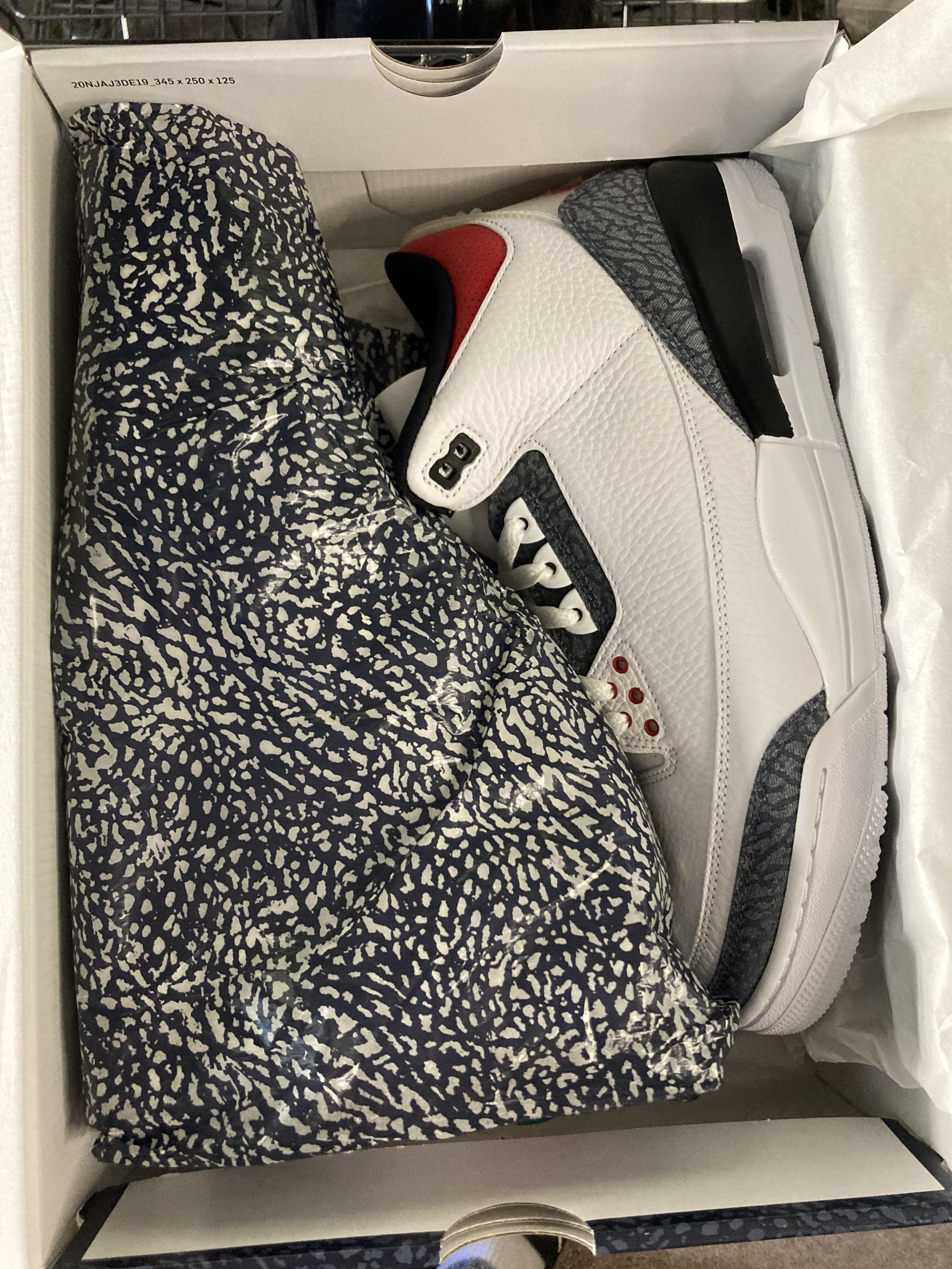 Air Jordan 3 Retro ‘Fire Red Denim’ Sz 12