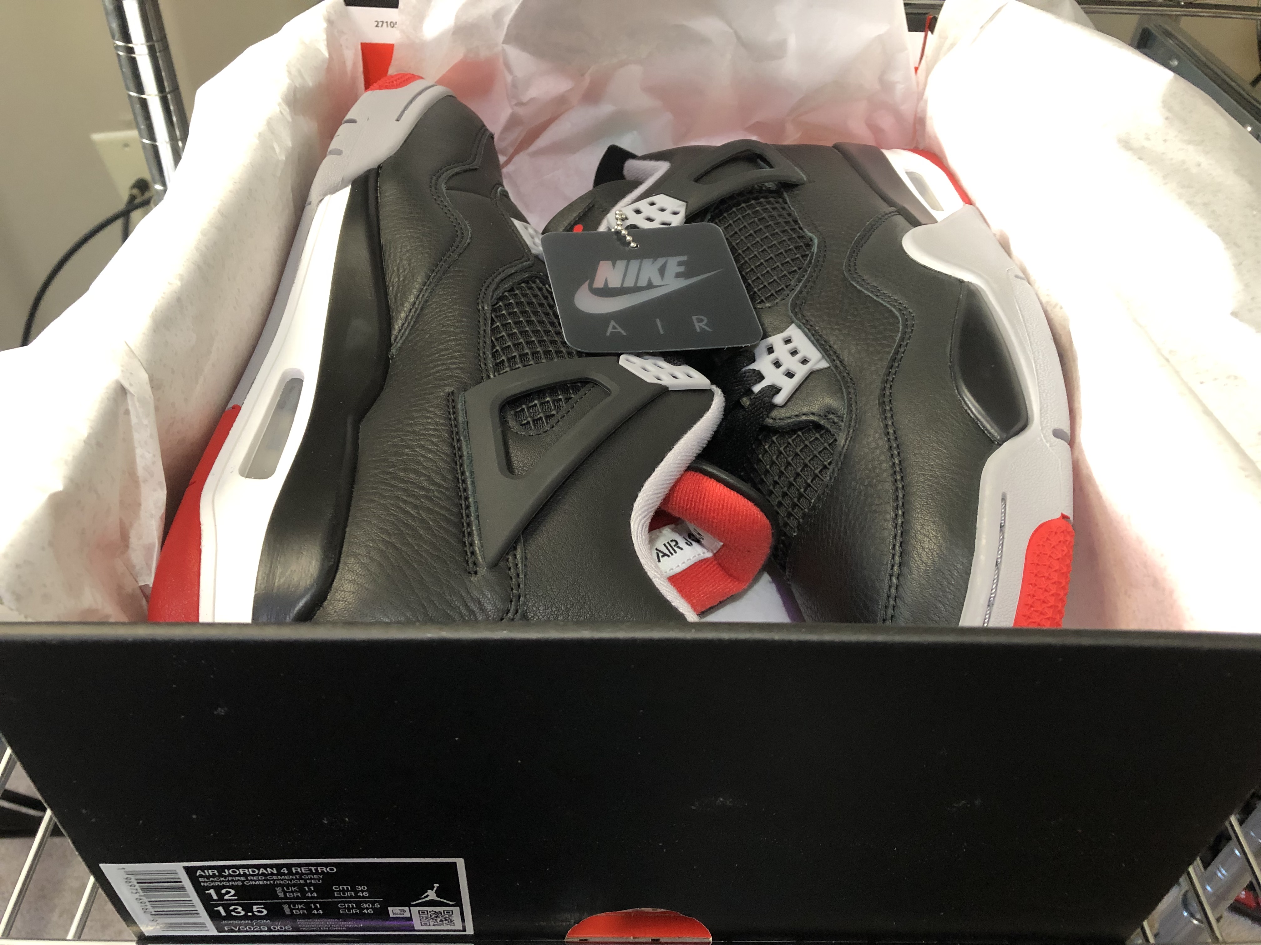 Air Jordan 4 Reimagined 'BRED' Sz 12