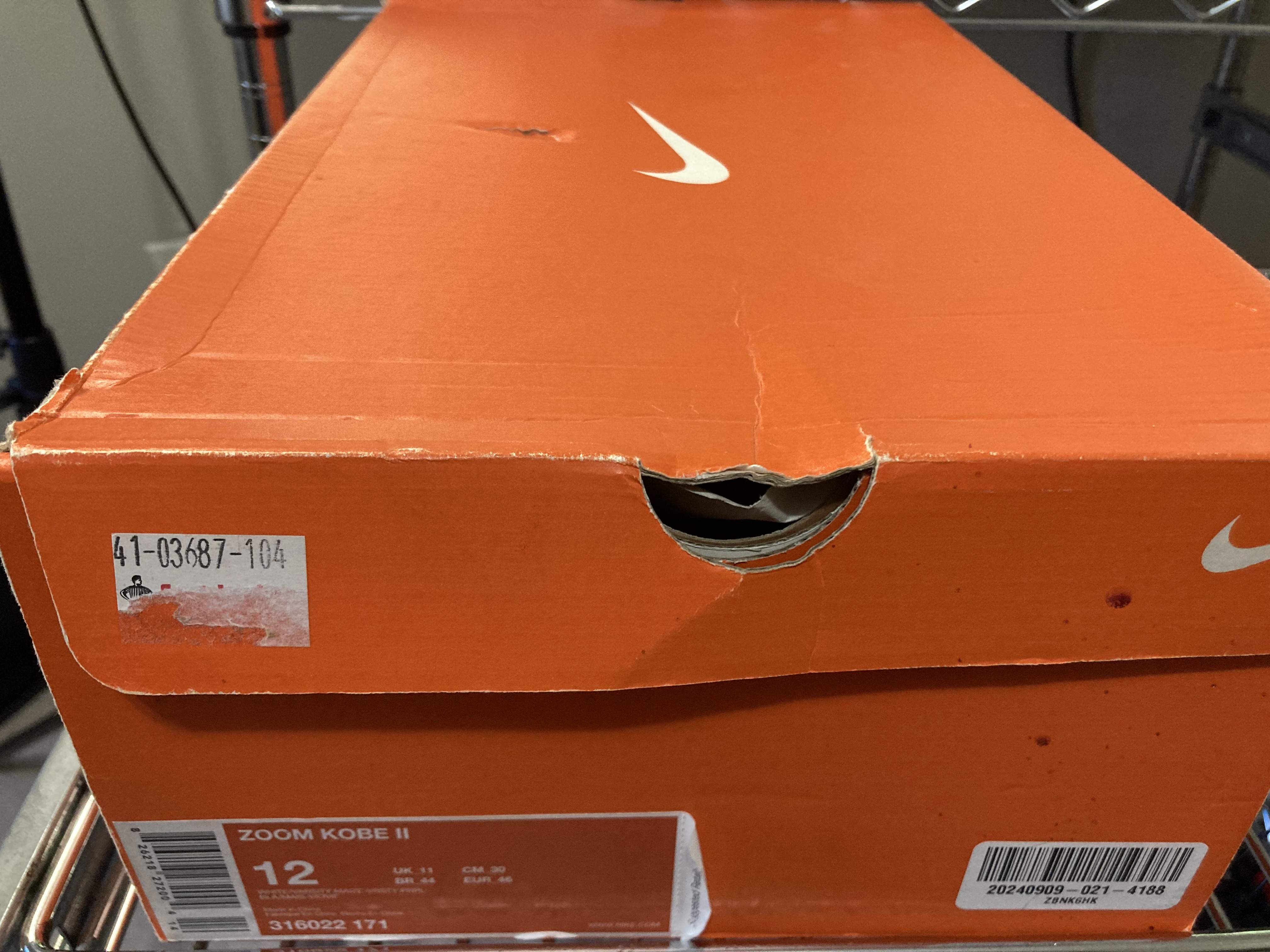 Zoom Kobe 2 ‘Home’ Sz 12
