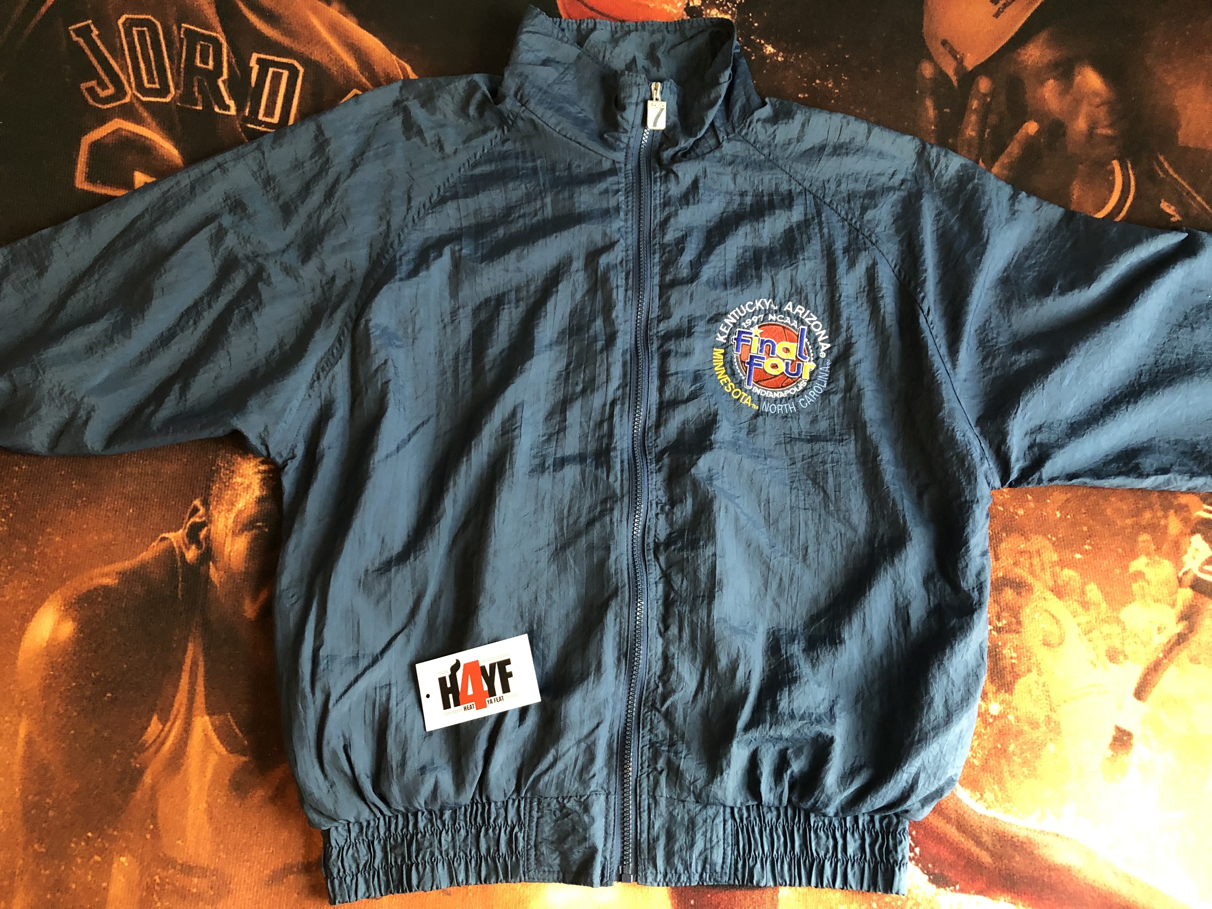1997 Final Four Indianapolis Logo 7 Wind Breaker Sz L