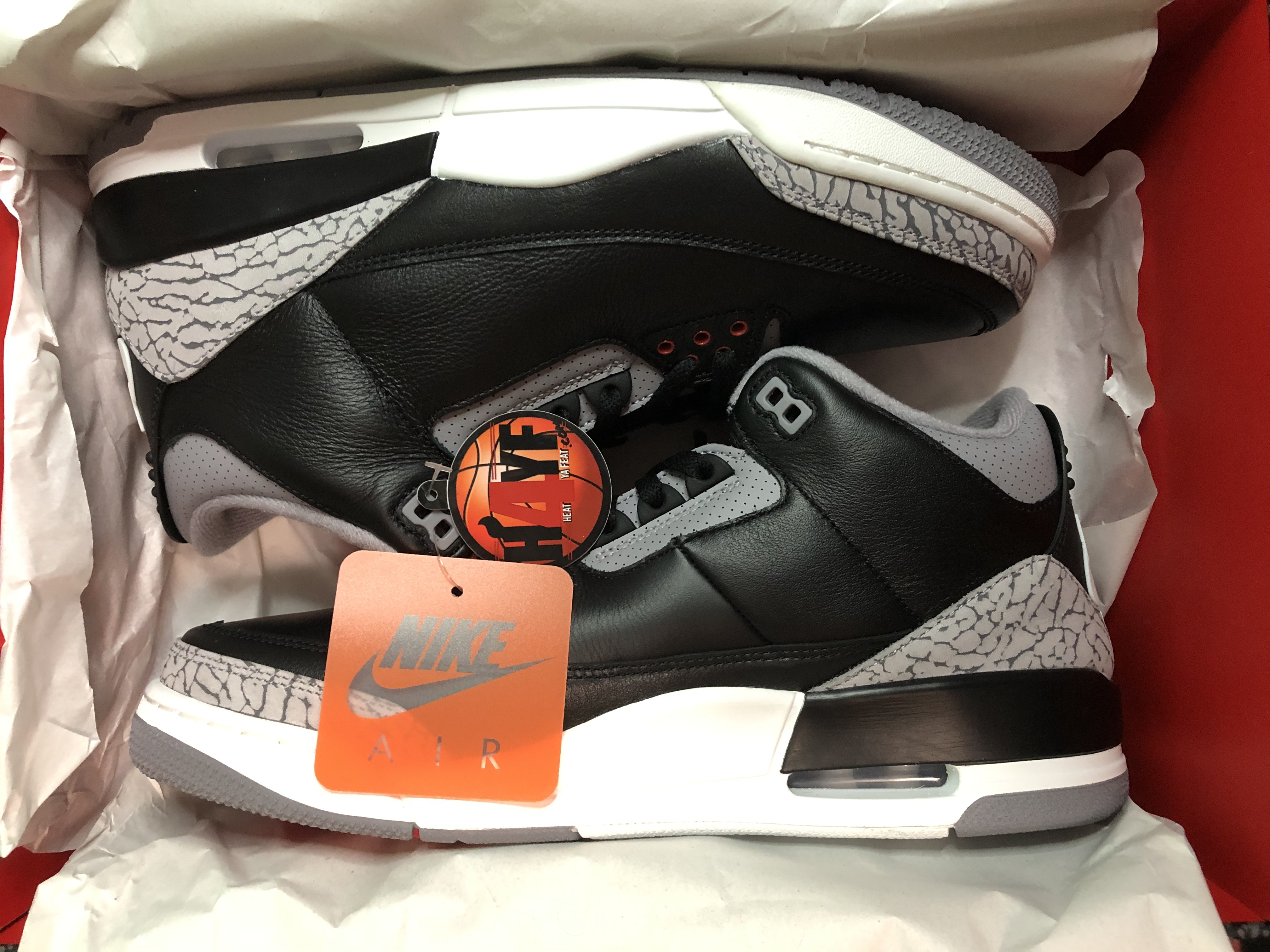 Air Jordan 3 Retro "Black Cement" Sz 12