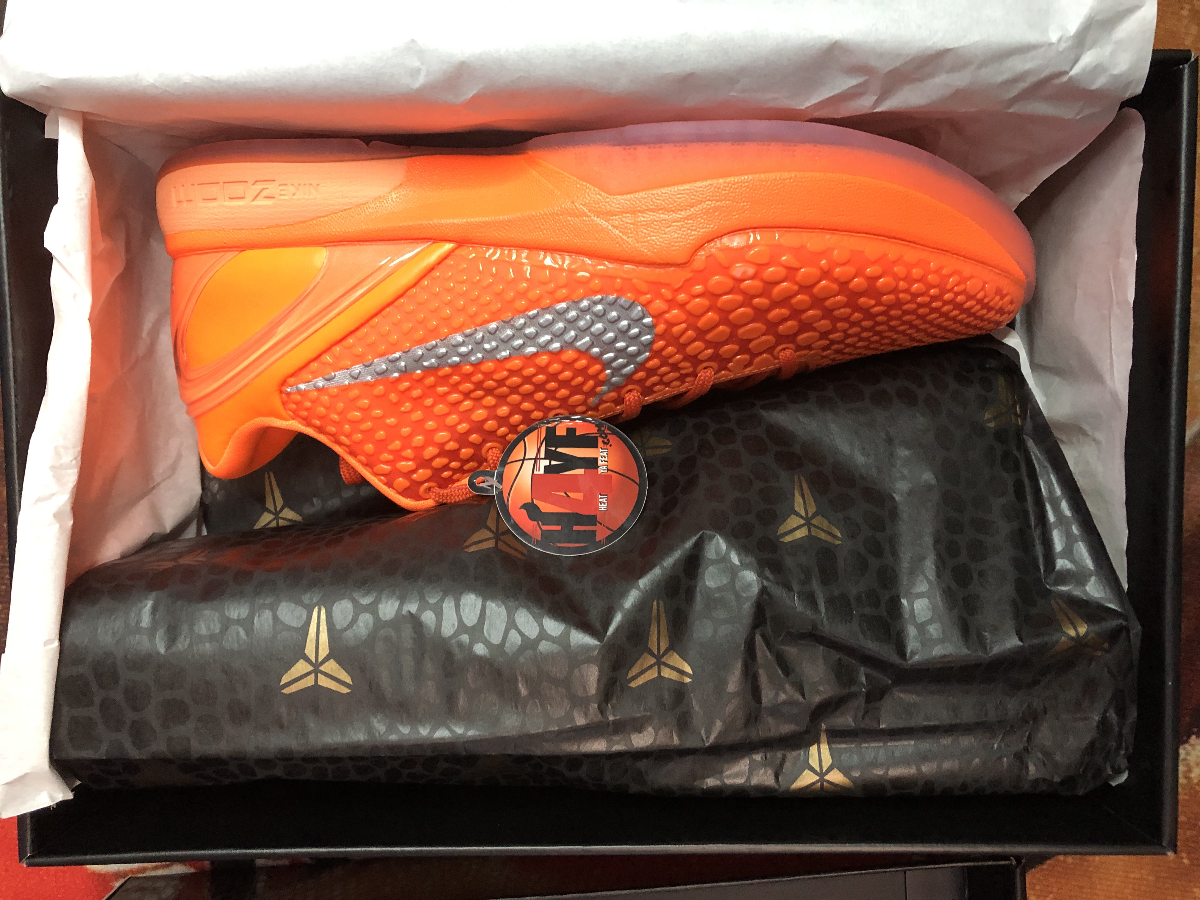 Kobe 6 Protro "Total Orange" Sz 11.5/Women's 13