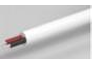 Cable blanco silicona 2PIN