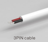 Cable blanco silicona 3PIN