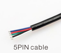 Cable blanco silicona 5PIN