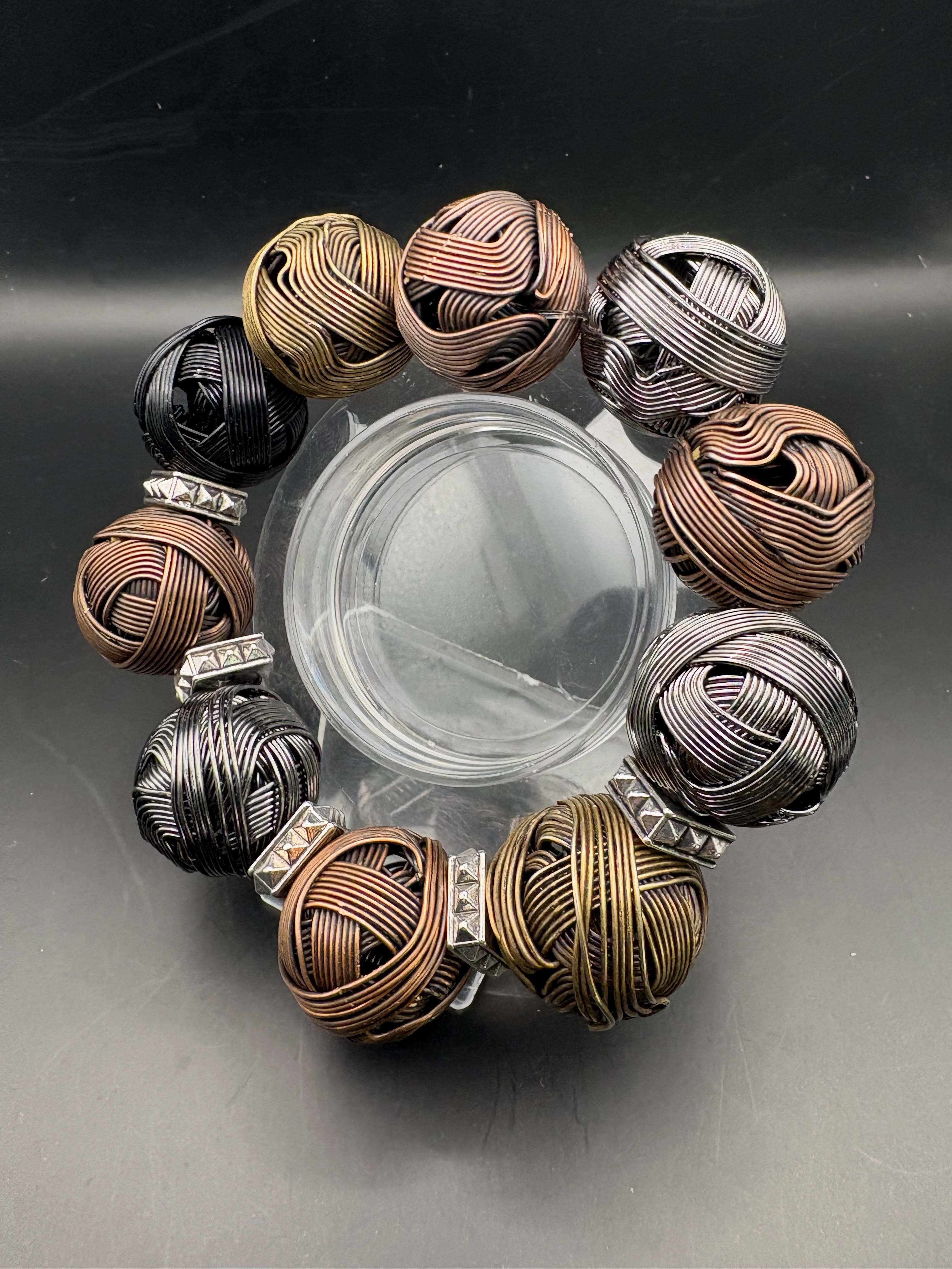 Handcrafted Wire Wrapped Bead Bracelet