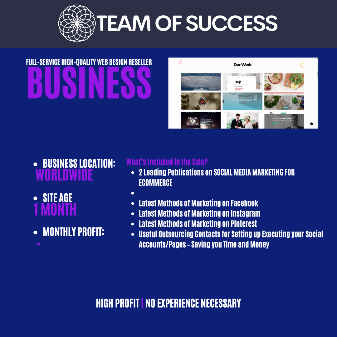Web Design Reseller Business ready to go