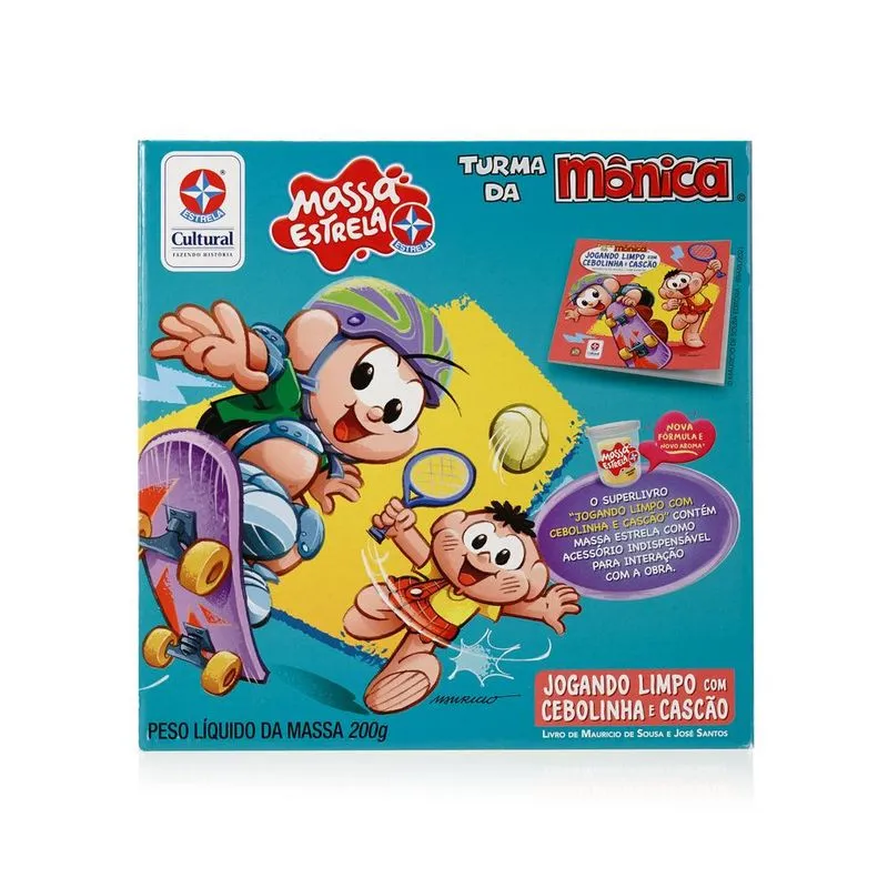 MASSINHA E LIVRO: JOGANDO LIMPO COM CEBOLINA E CASCÃO