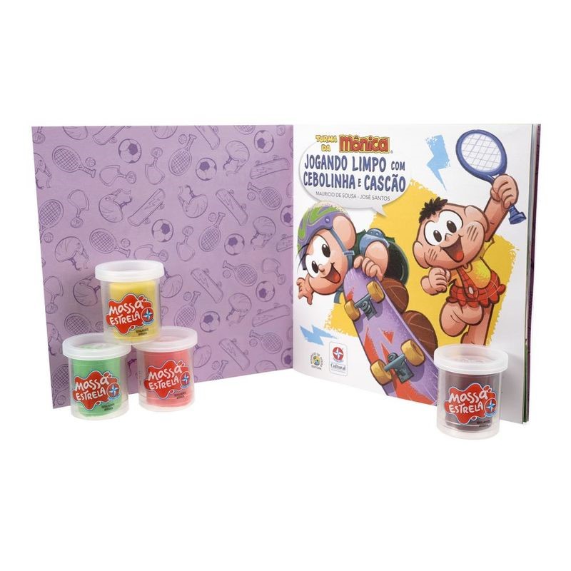 MASSINHA E LIVRO: JOGANDO LIMPO COM CEBOLINA E CASCÃO