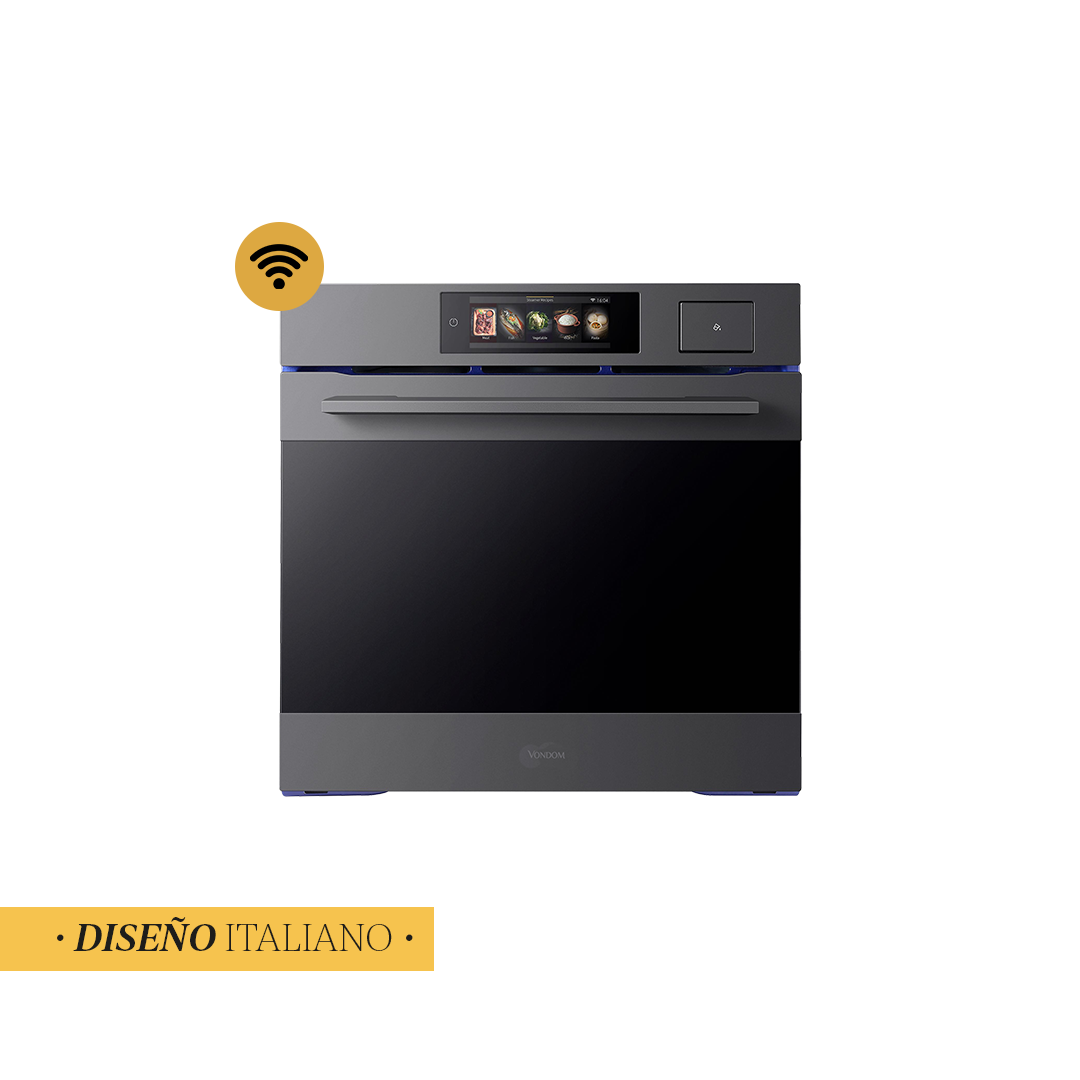 Horno Eléctrico Empotrable Vondom Con Cocción Vapor Profesional y Air Fry - 60 Cm Ultra Capacidad 81L