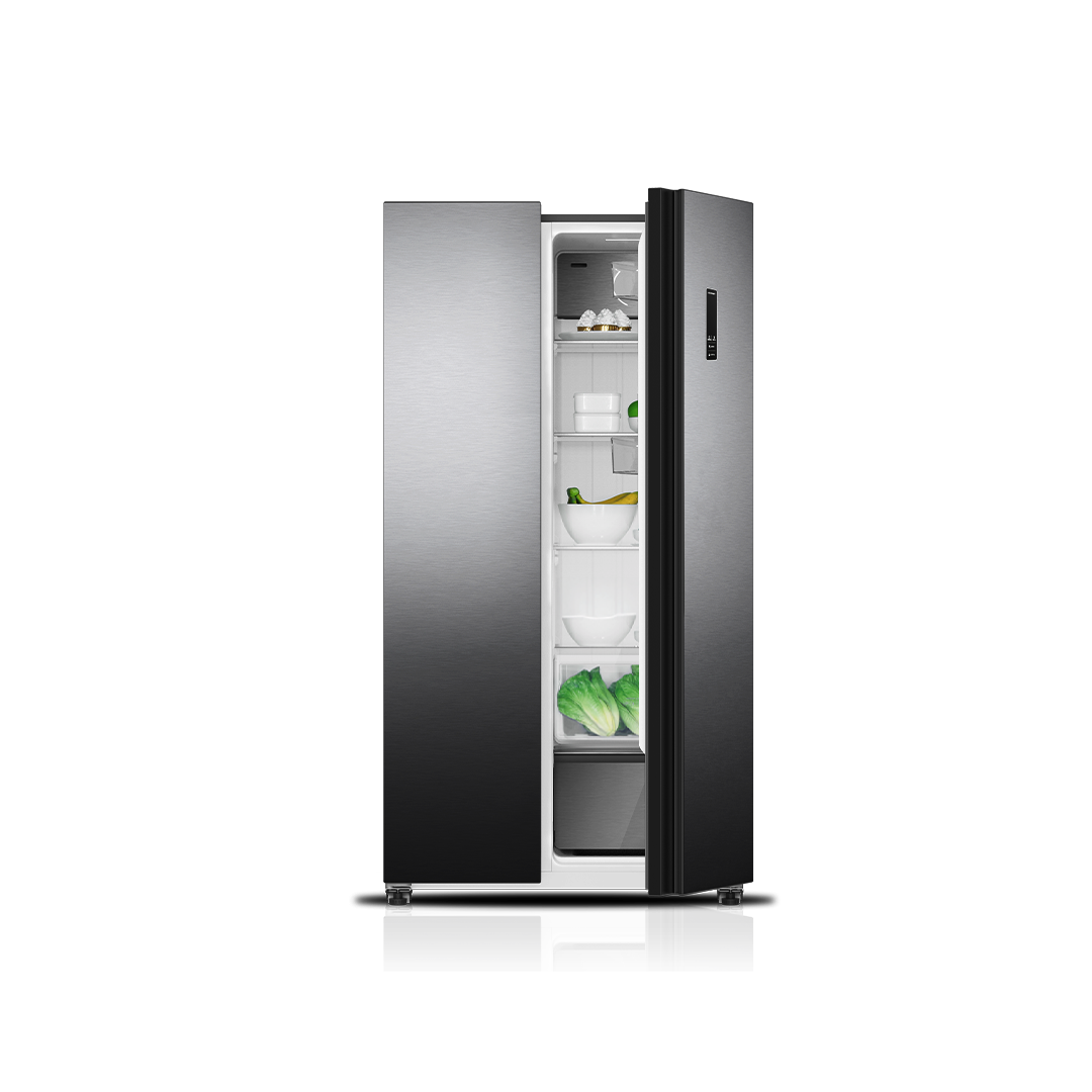 Heladera Side By Side Inverter con Freezer No Frost - Acero Inoxidable Negro 631 L