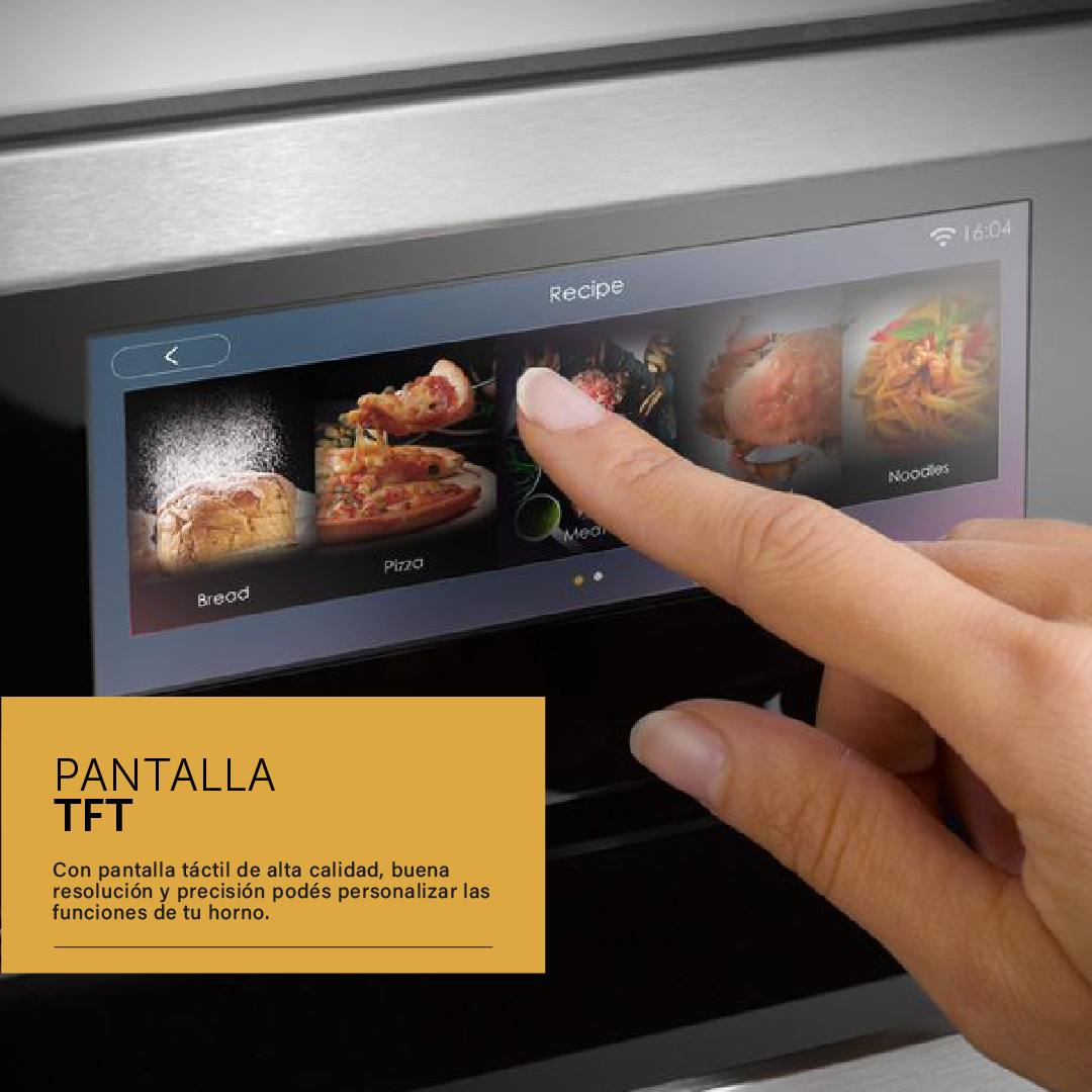 Horno Eléctrico Empotrable Con Cocción Vapor Profesional y Air Fry 90 cm - Ultra Capacidad 133L