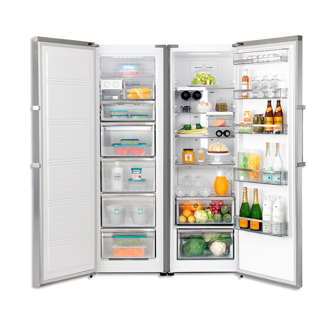 Heladera + Freezer No Frost - Acero Inoxidable 627 L (Outlet)