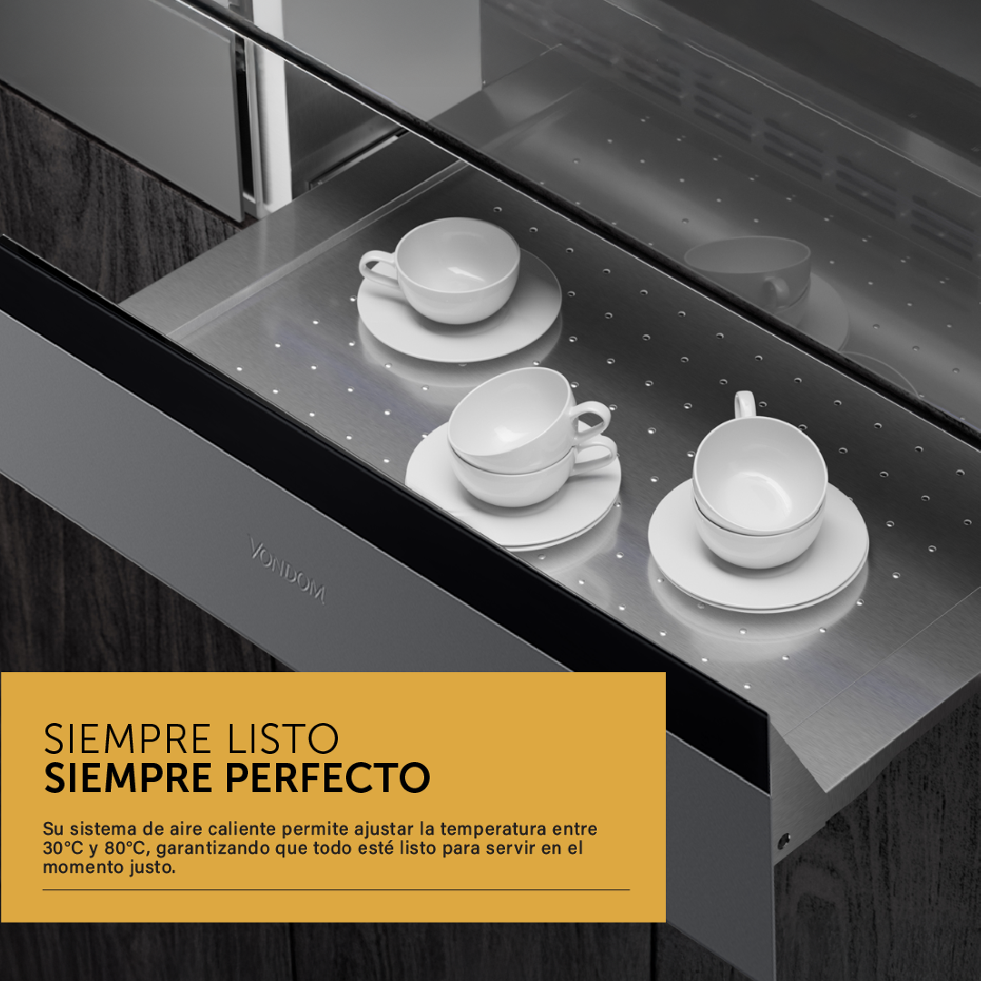 Cajón Calentador De Platos Vondom Empotrable - 60 Cm
