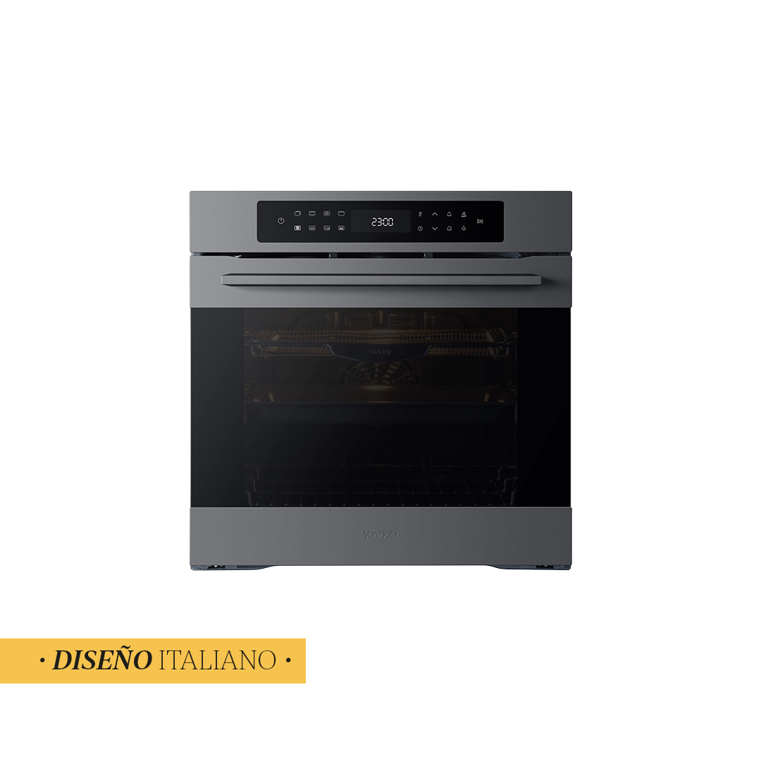 Horno Eléctrico Empotrable Pirolítico Vondom Con Air Fry 60 Cm - Ultra Capacidad 81 L