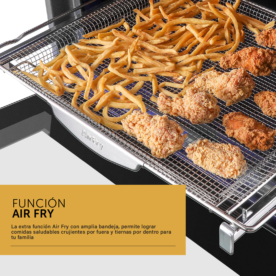 Horno Eléctrico Empotrable Pirolítico Vondom Con Air Fry 60 Cm - Ultra Capacidad 81 L