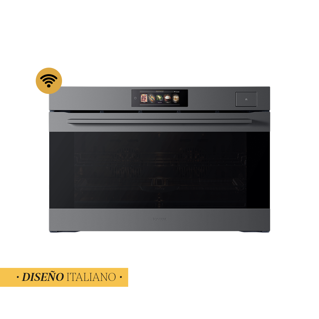 Horno Eléctrico Empotrable Con Cocción Vapor Profesional y Air Fry 90 cm - Ultra Capacidad 133L