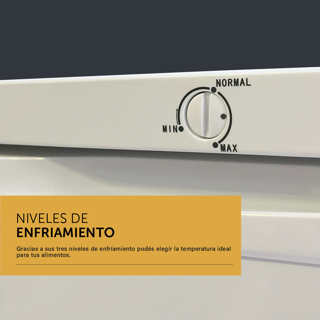Freezer Bajo Mesada Vondom Línea Blanca 85 Litros - Color Blanco (Outlet)