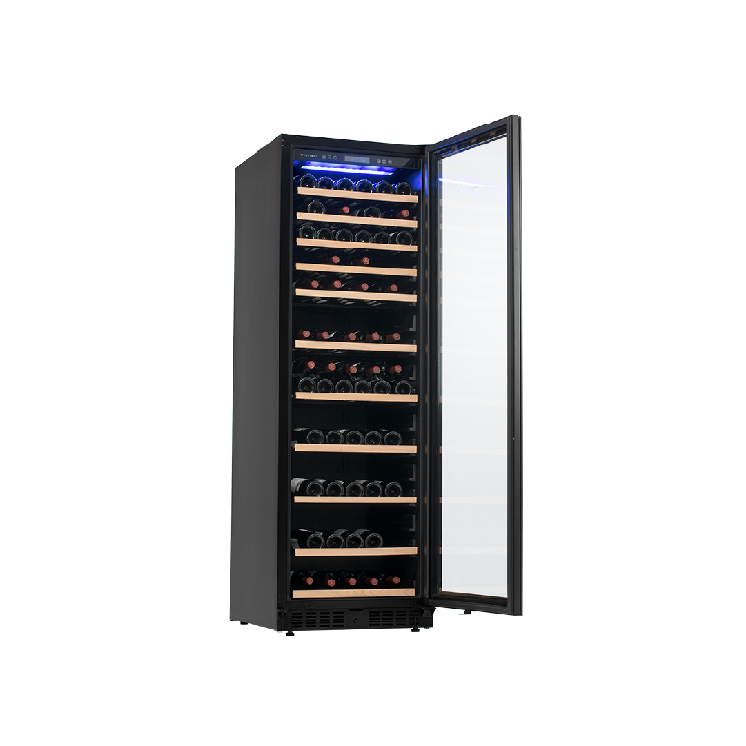 Cava Vinos Winefroz Simple Temperatura Puerta Vidrio Para 166 Botellas - Left Hand