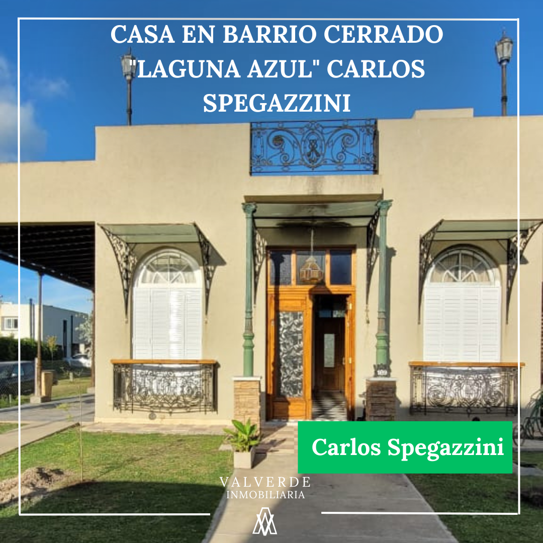 Casa en Barrio Cerrado "Laguna Azul" Carlos Spegazzini