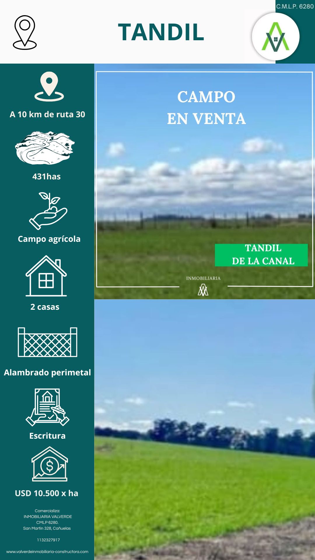 Campo en Tandil 431 has