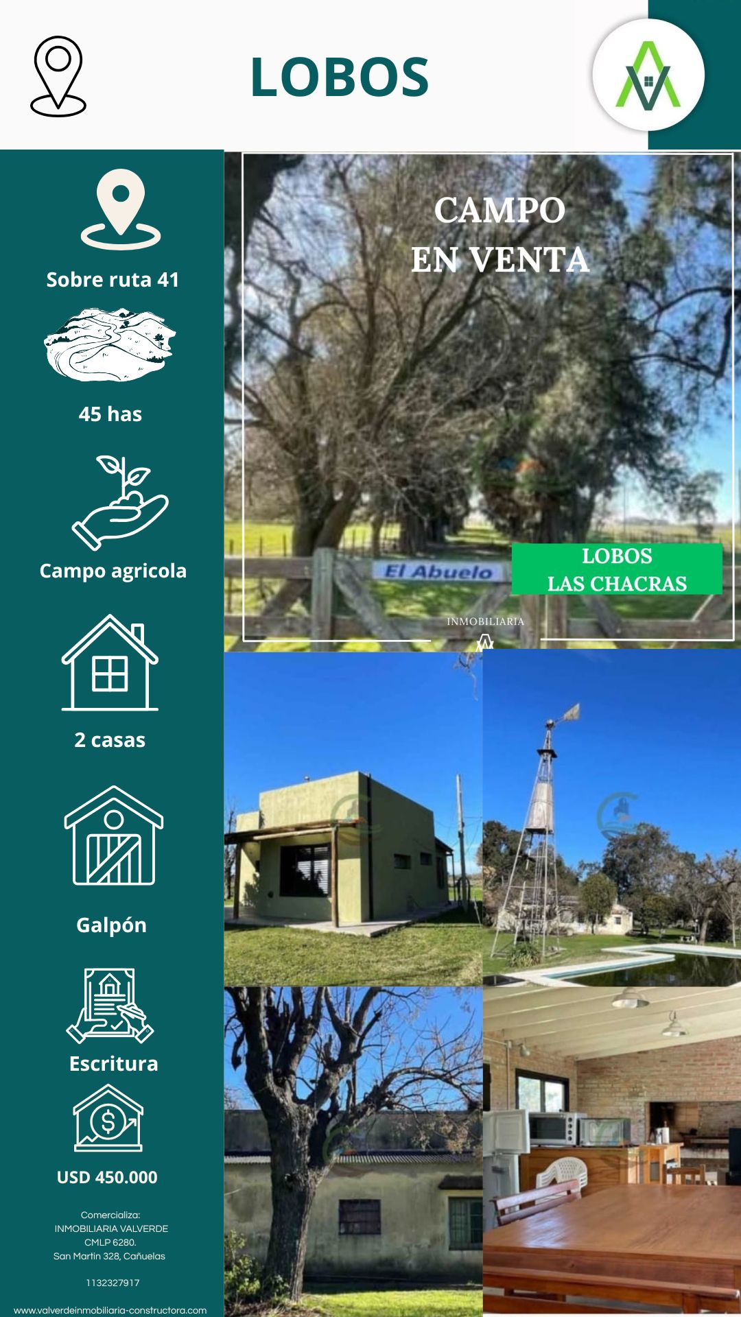 Campo en Lobos 45 has