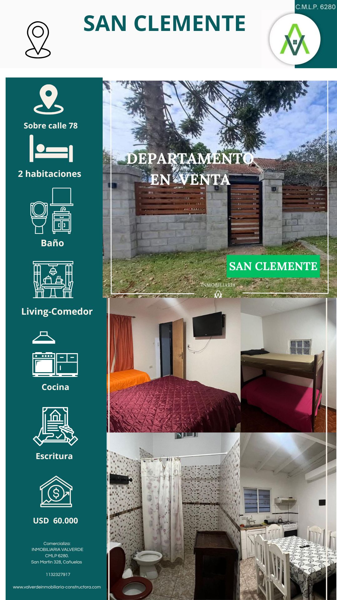 DEPARTAMENTO EN VENTA EN SAN CLEMENTE
