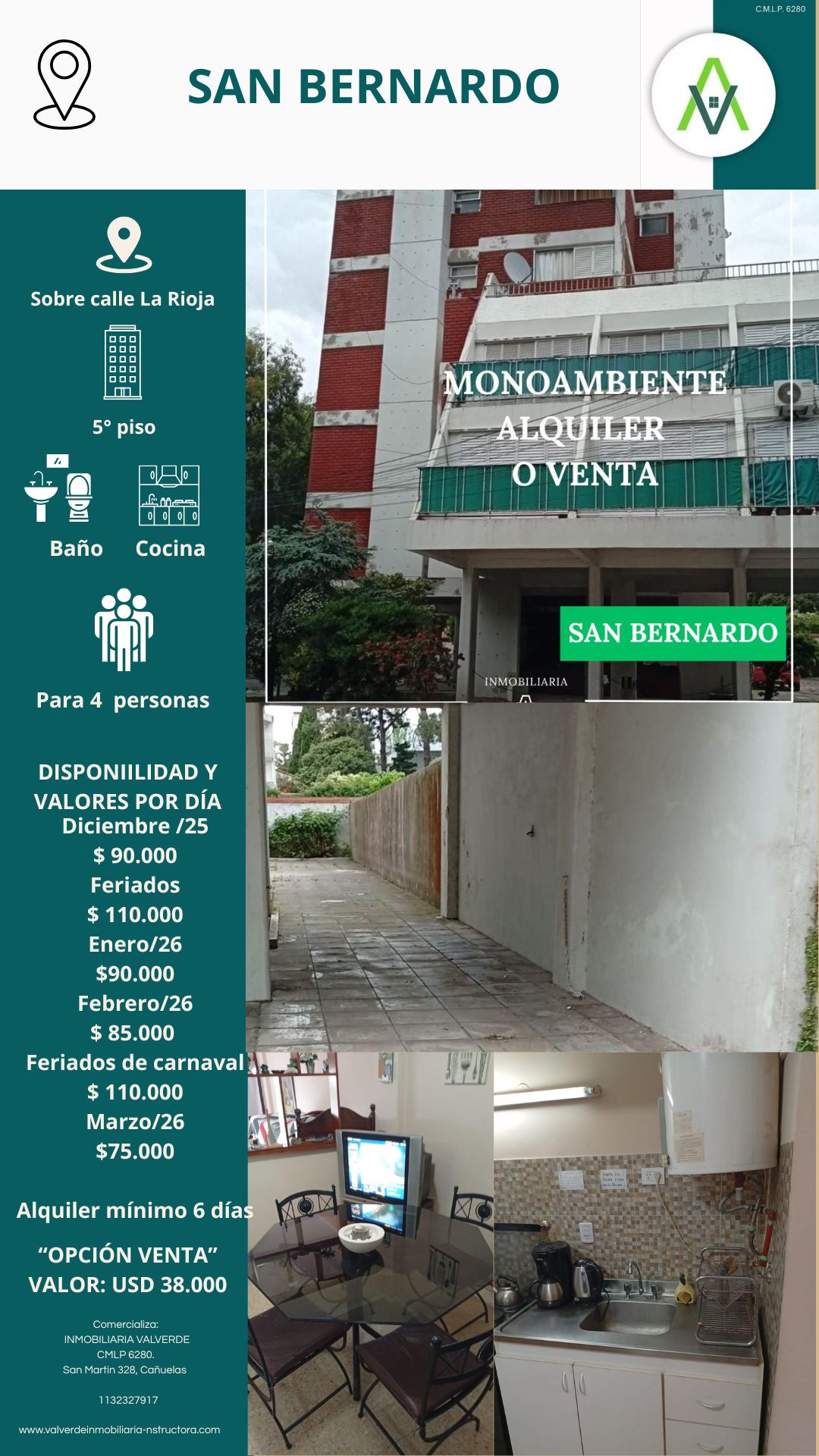 DEOARTAMENTO EN SAN BERNARDO