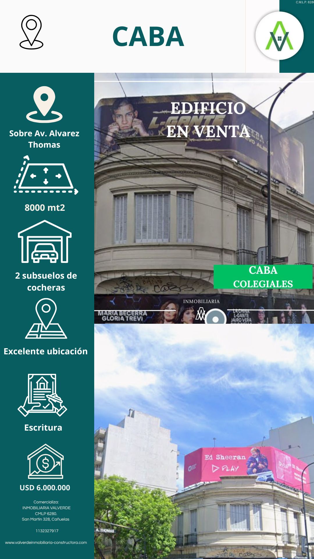 Edificio en Colegiales