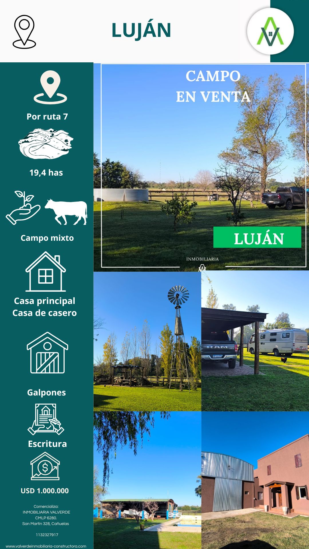 Campo en Luján 19,4 has