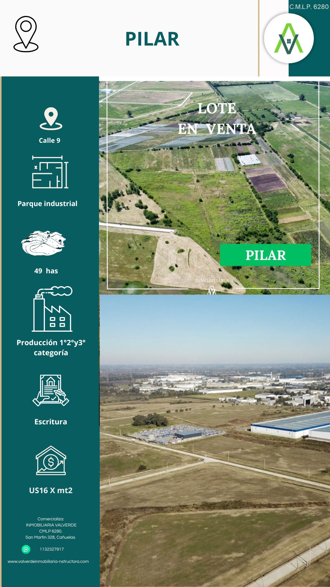 LOTE EN PARQUE INDUSTRIAL PILAR