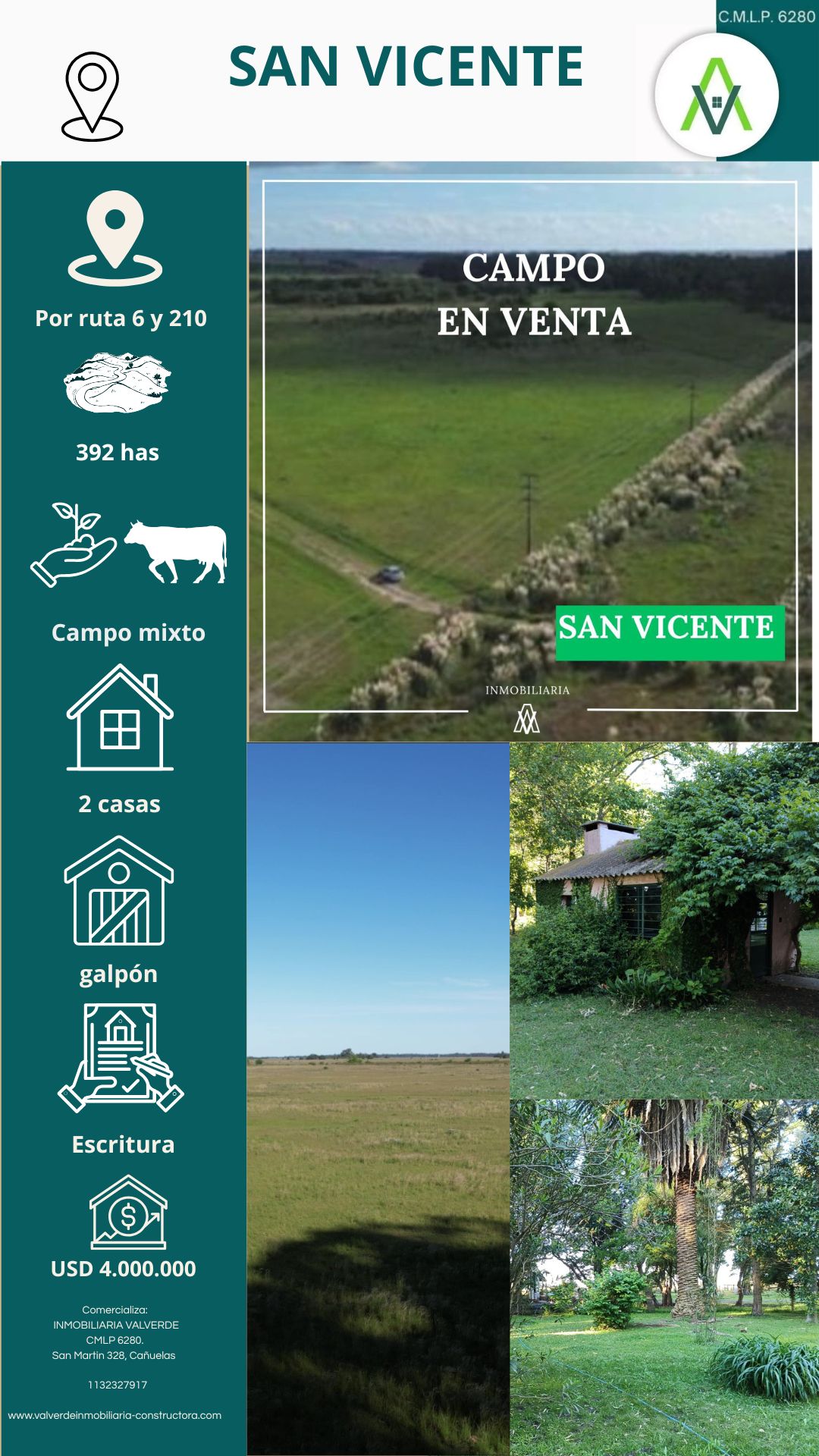 Campo en San Vicente 392 has