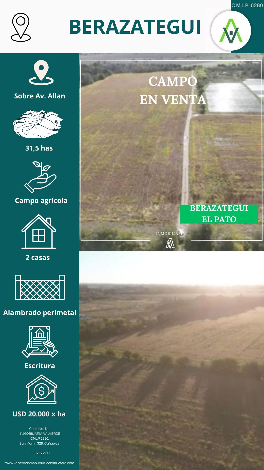 Campo en Berazategui 31,5 has