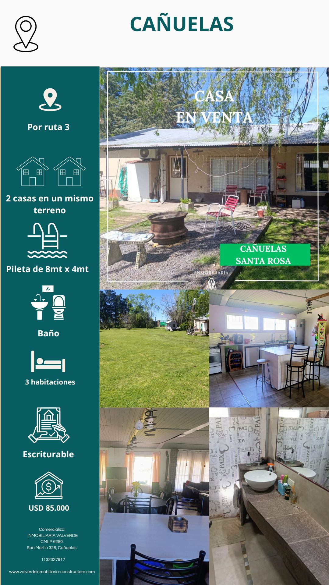 CASA EN SANTA ROSA, CAÑUELAS