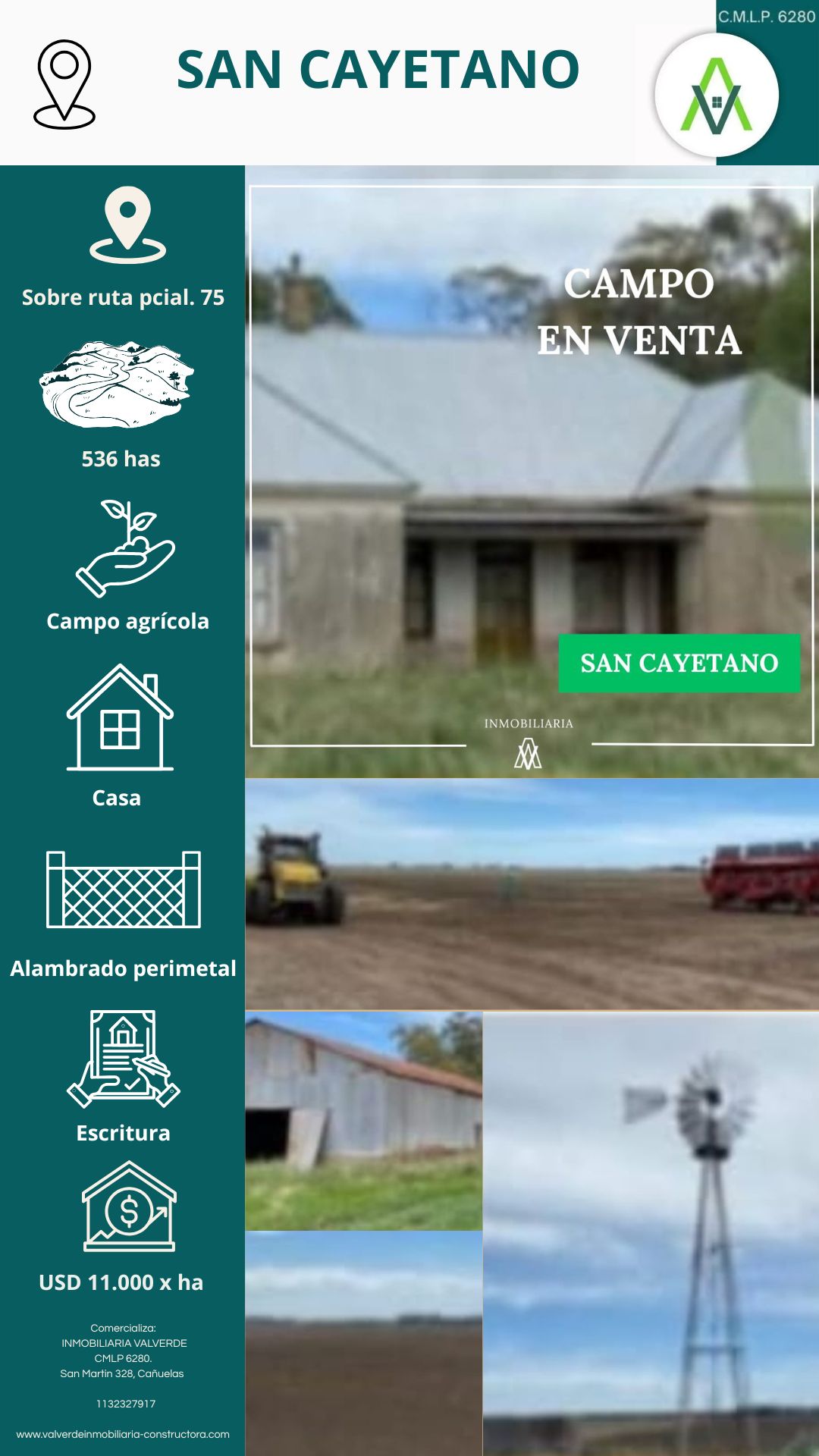 Campo en San Cayetano 536 has