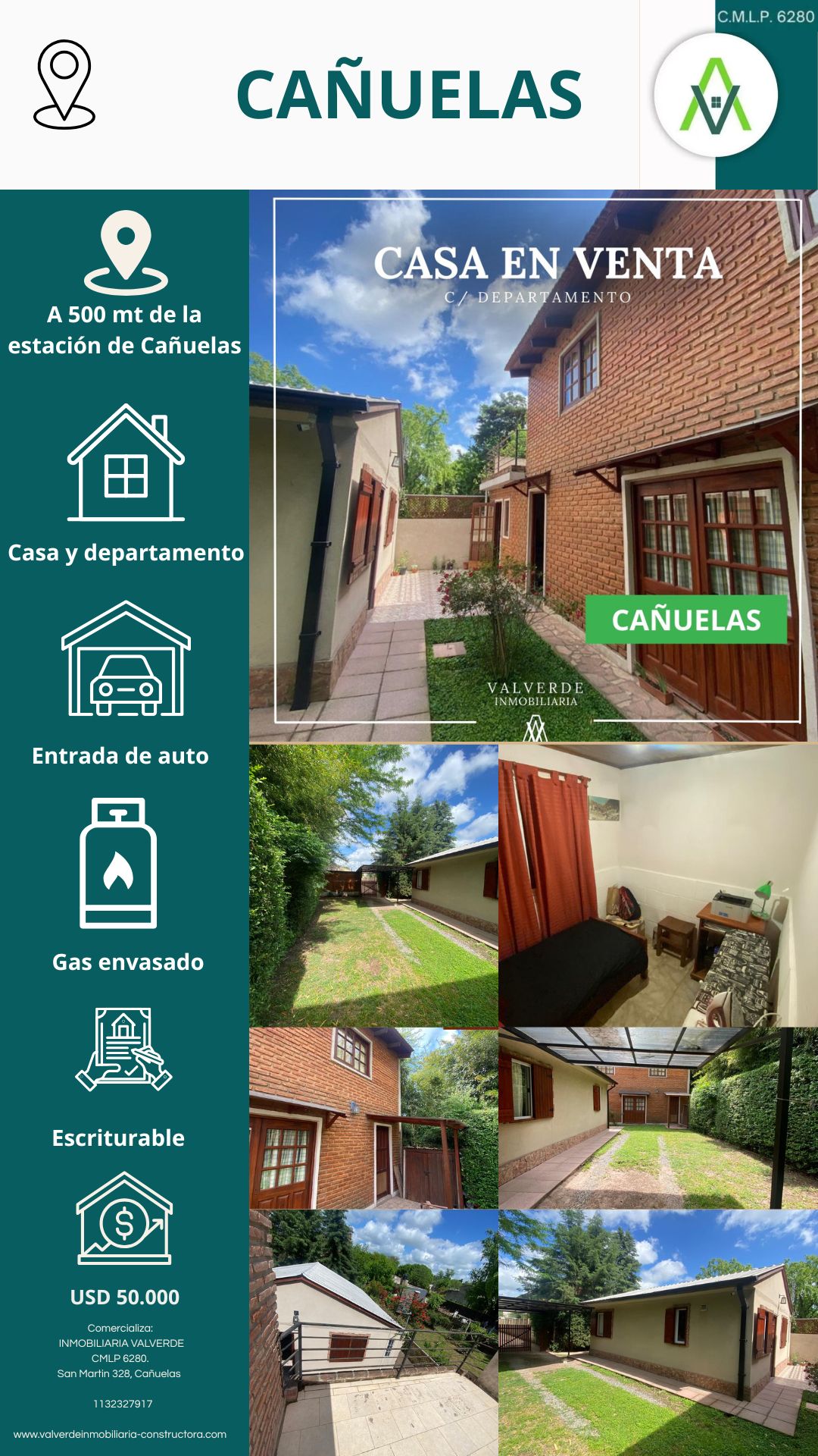 Casa con departamento en Cañuelas barrio La union