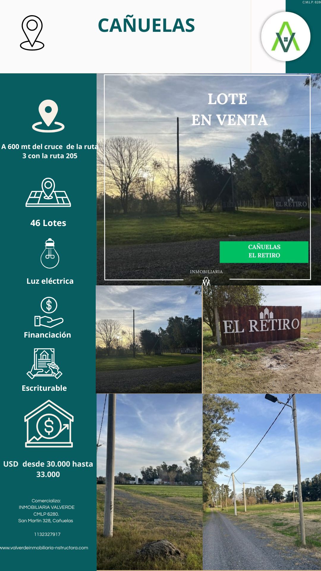 LOTE EN CAÑUELAS/EL RETIRO