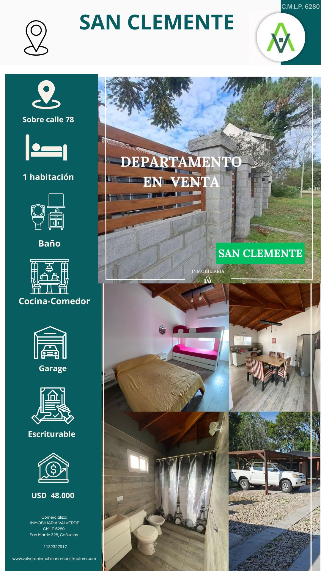 DEPARTAMENTO EN VENTA EN SAN CLEMENTE