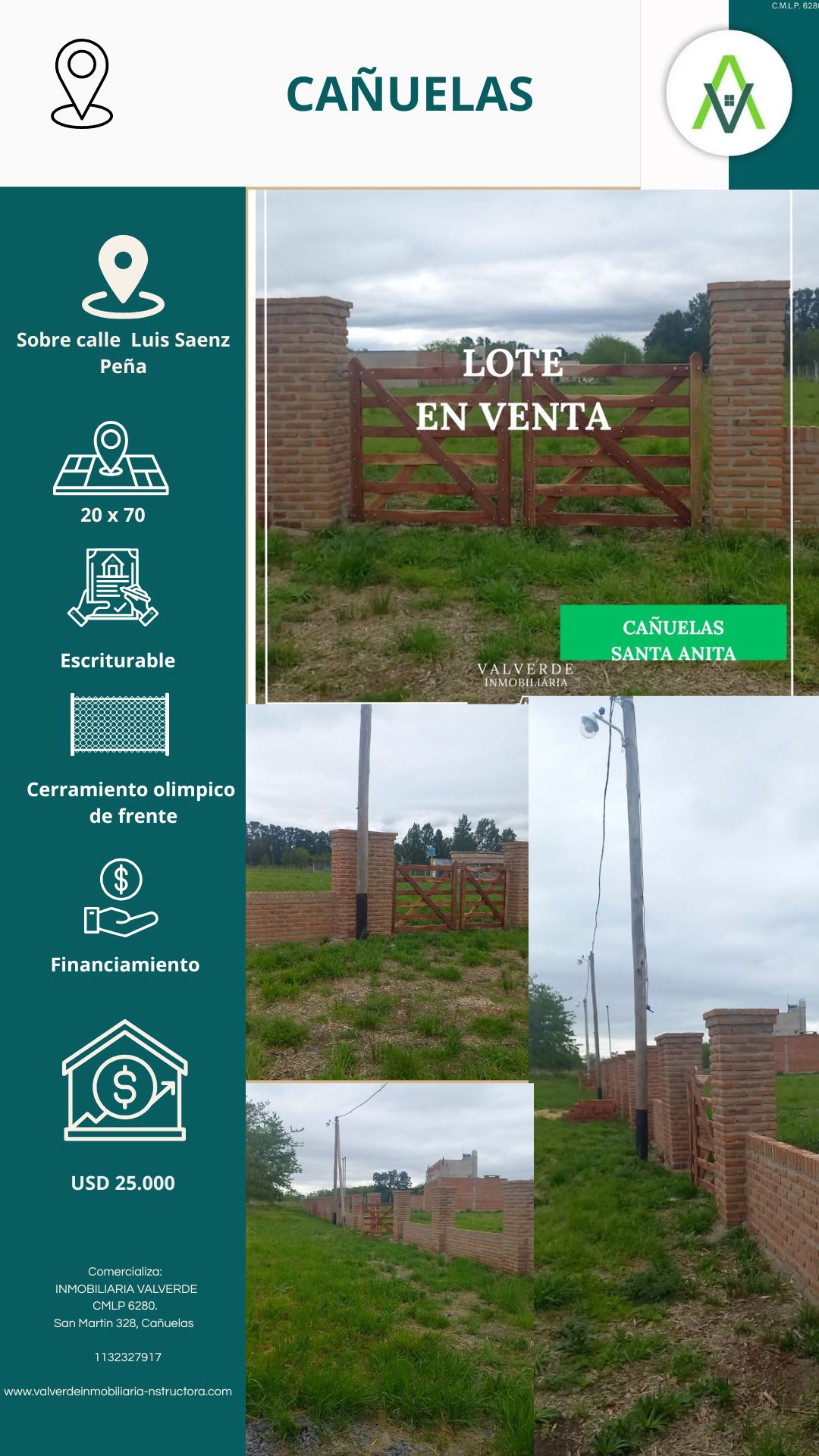 LOTE EN CAÑUELAS/SANTA ANITA