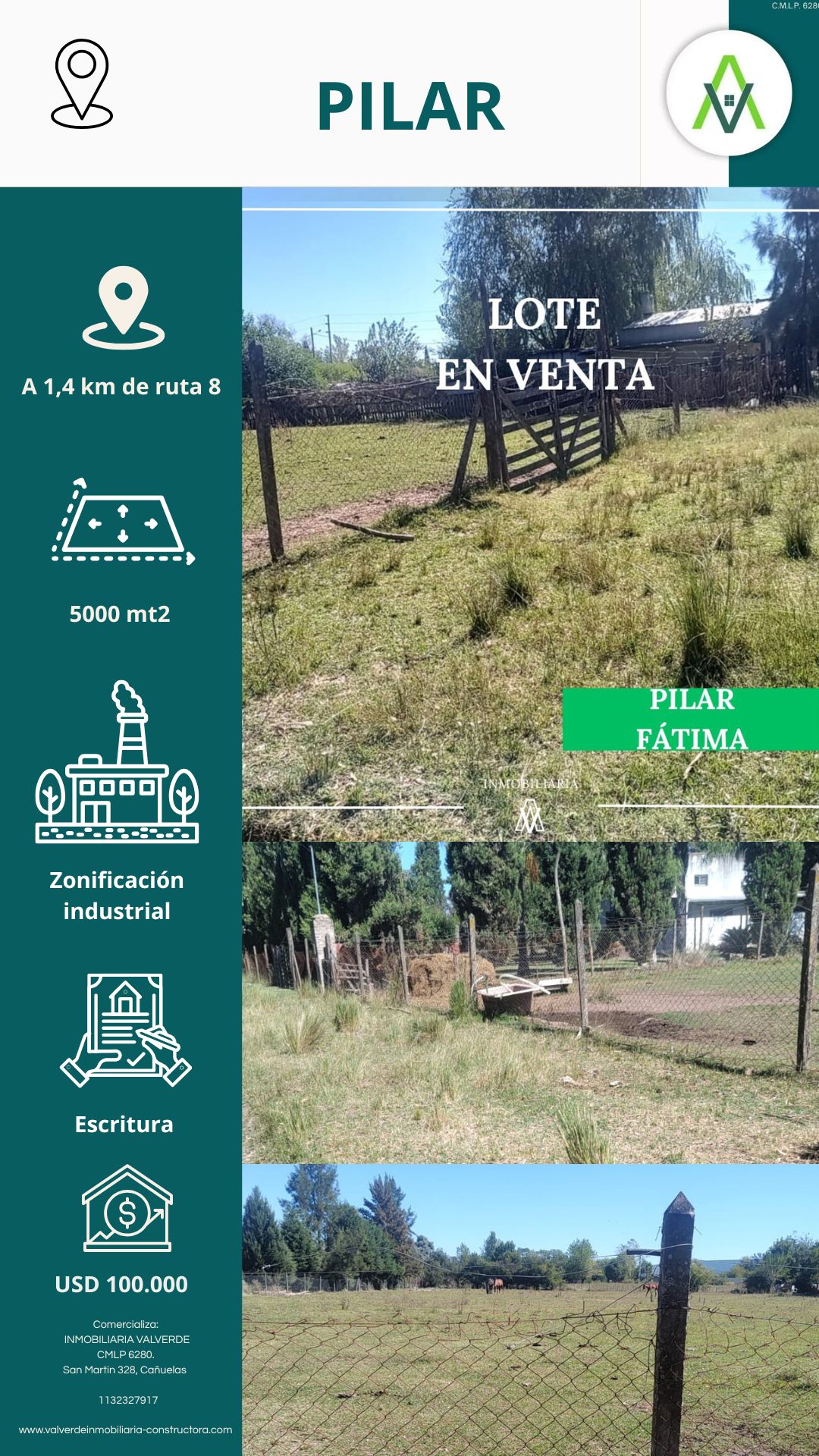 Lote de 5000mt2 en Pilar