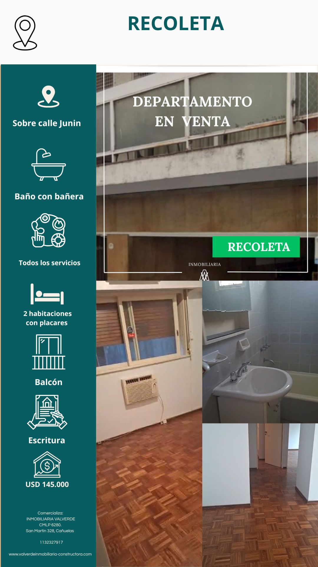 DEPARTAMENTO EN RECOLETA