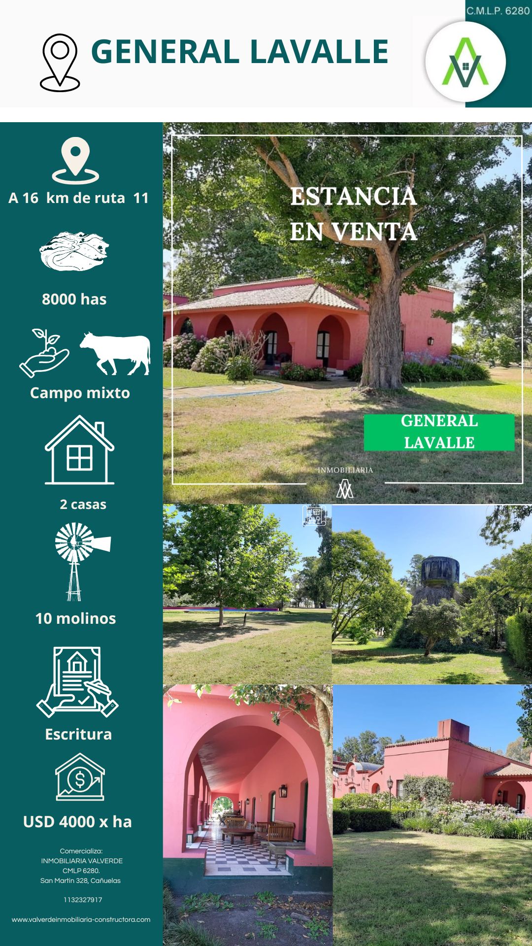 Estancia en General Lavalle 8000 has