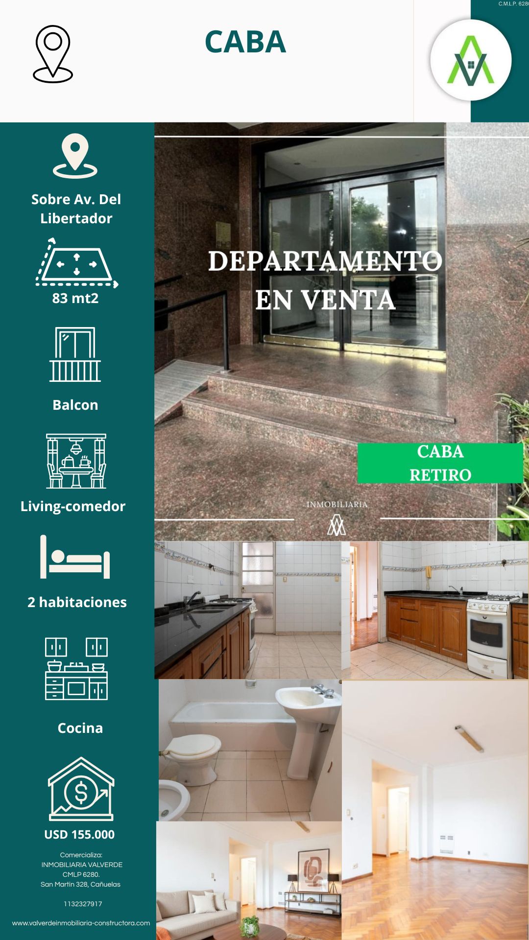Departamento en Retiro
