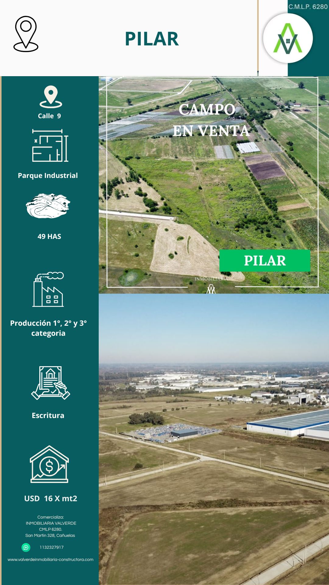 CAMPO EN VENTA EN PILAR