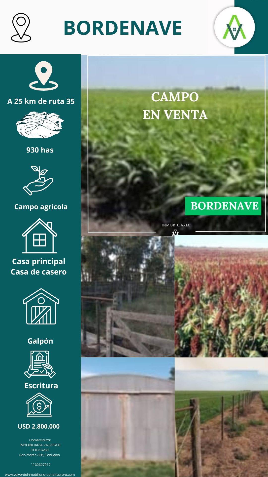 Campo en Bordenave 930 has