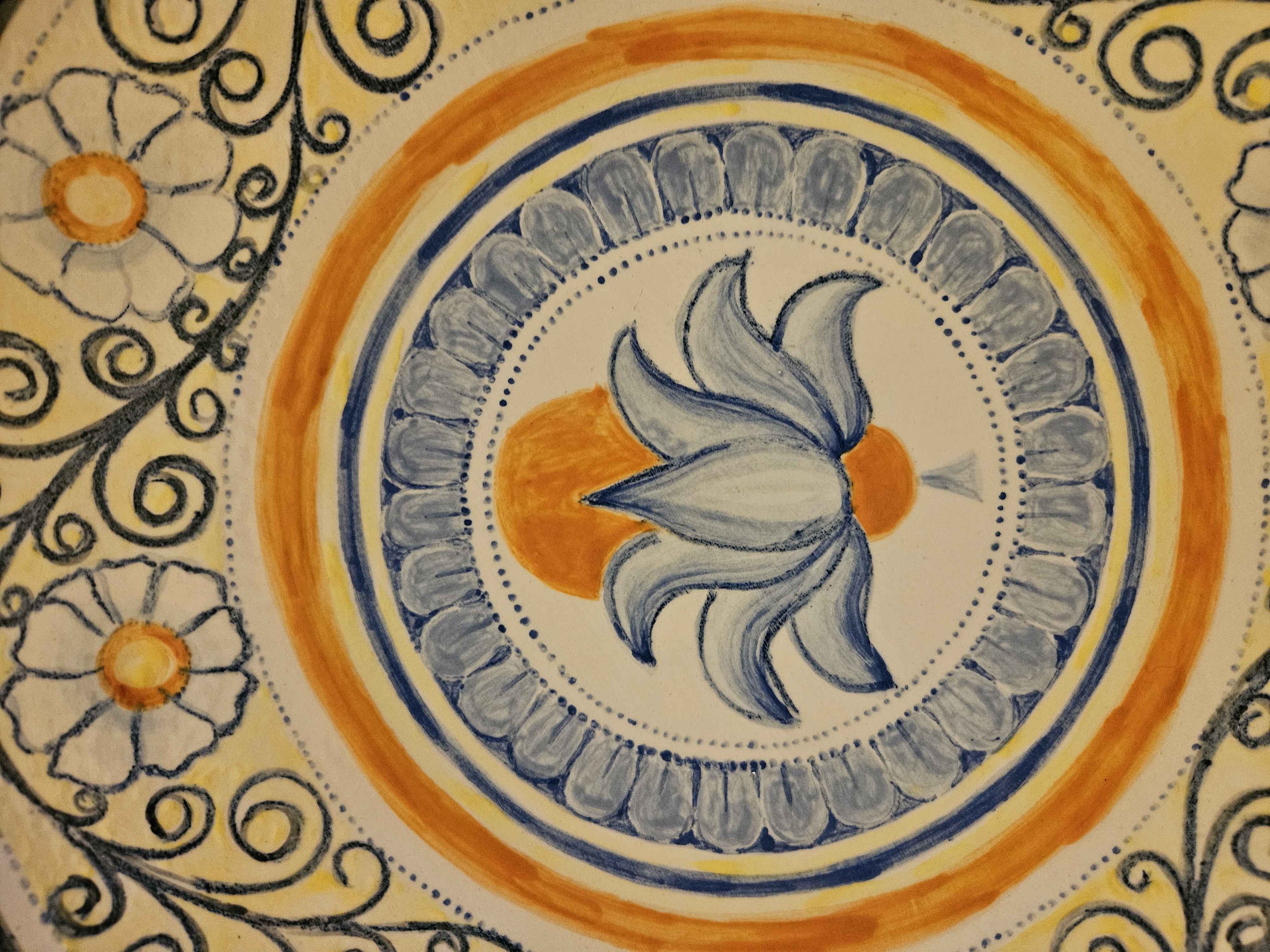 Piatto in Ceramica Stile Mediterraneo