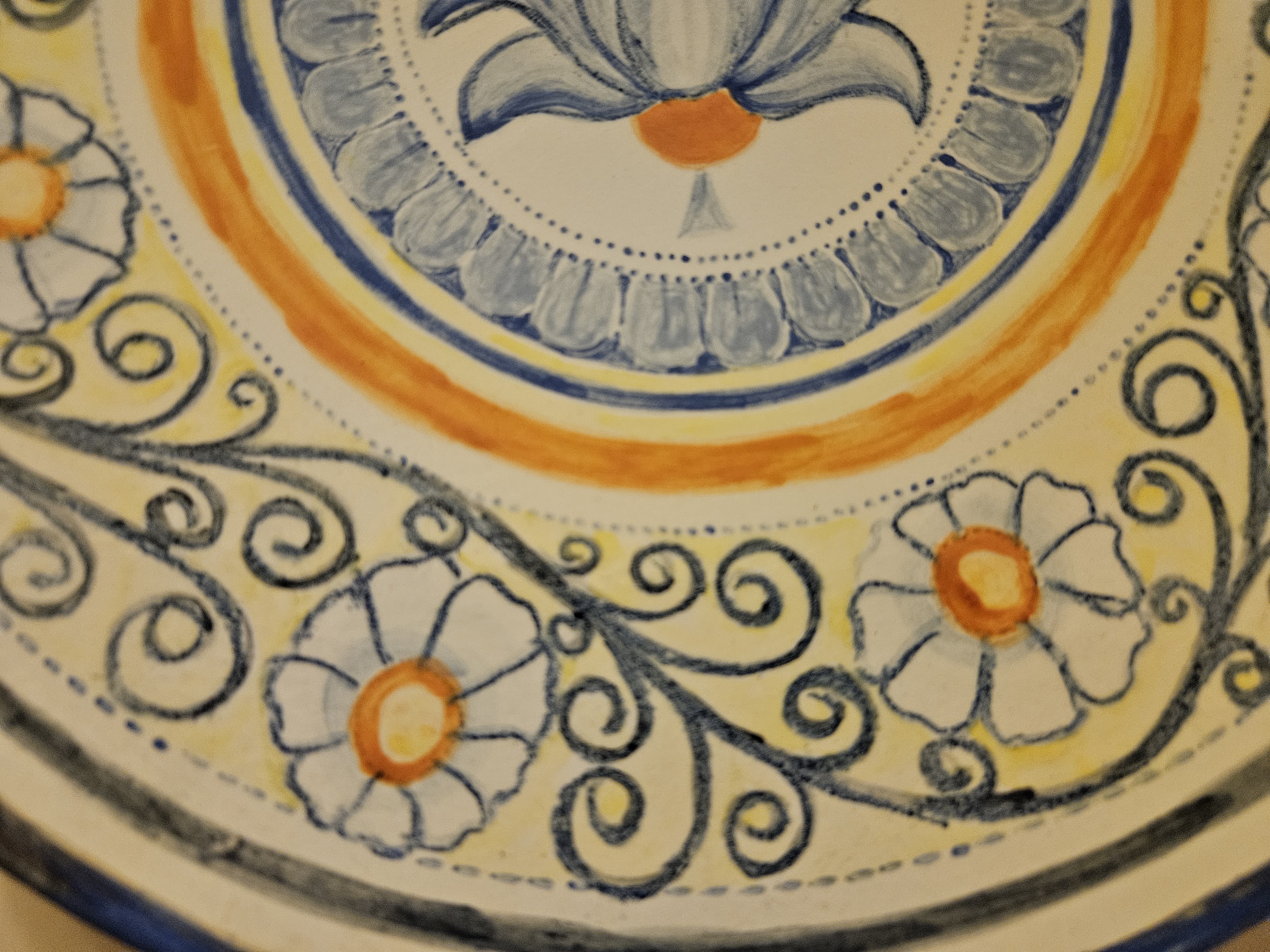 Piatto in Ceramica Stile Mediterraneo